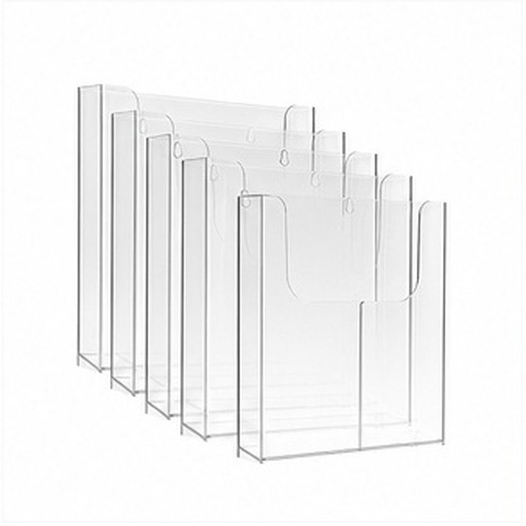 Document Holder Stand - 4 pezzi di porta-brochure da parete