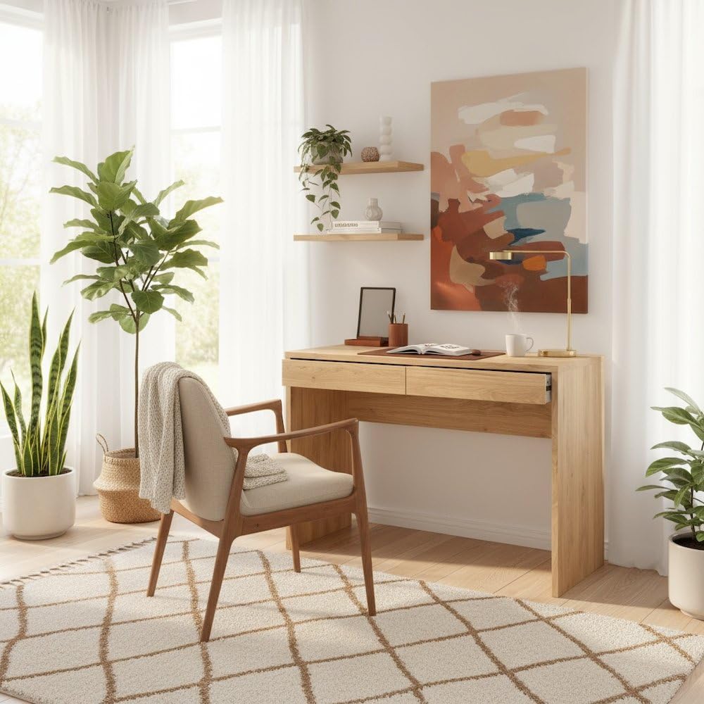 Scrivania in legno marrone con - Home Office Work Table recensione e prezzo