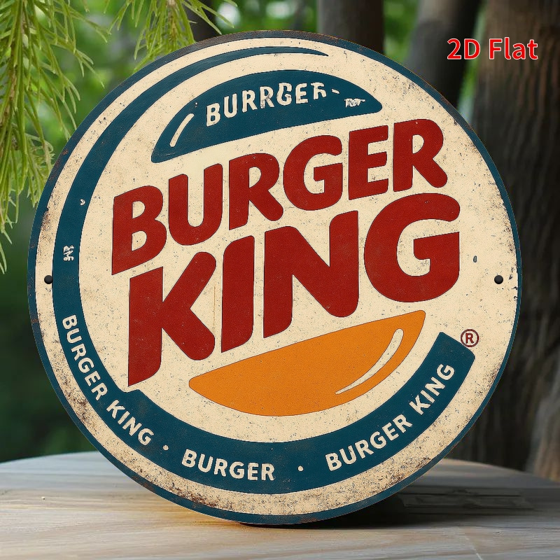 Burger King Logo retrò in legn - Home Office Logo recensione e prezzo