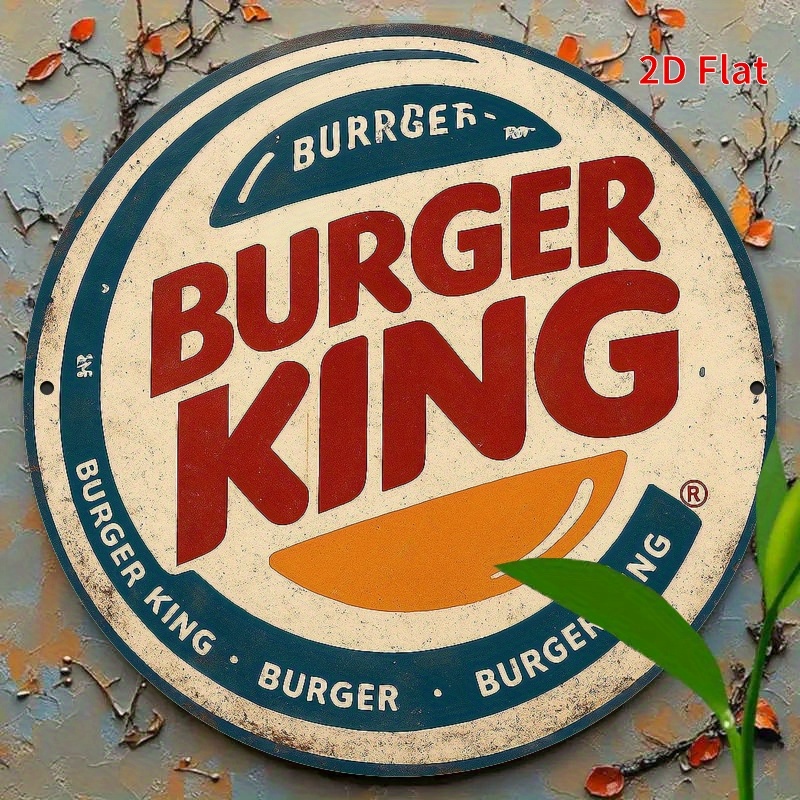 Burger King Logo retrò in legn - Home Office Logo recensione e prezzo