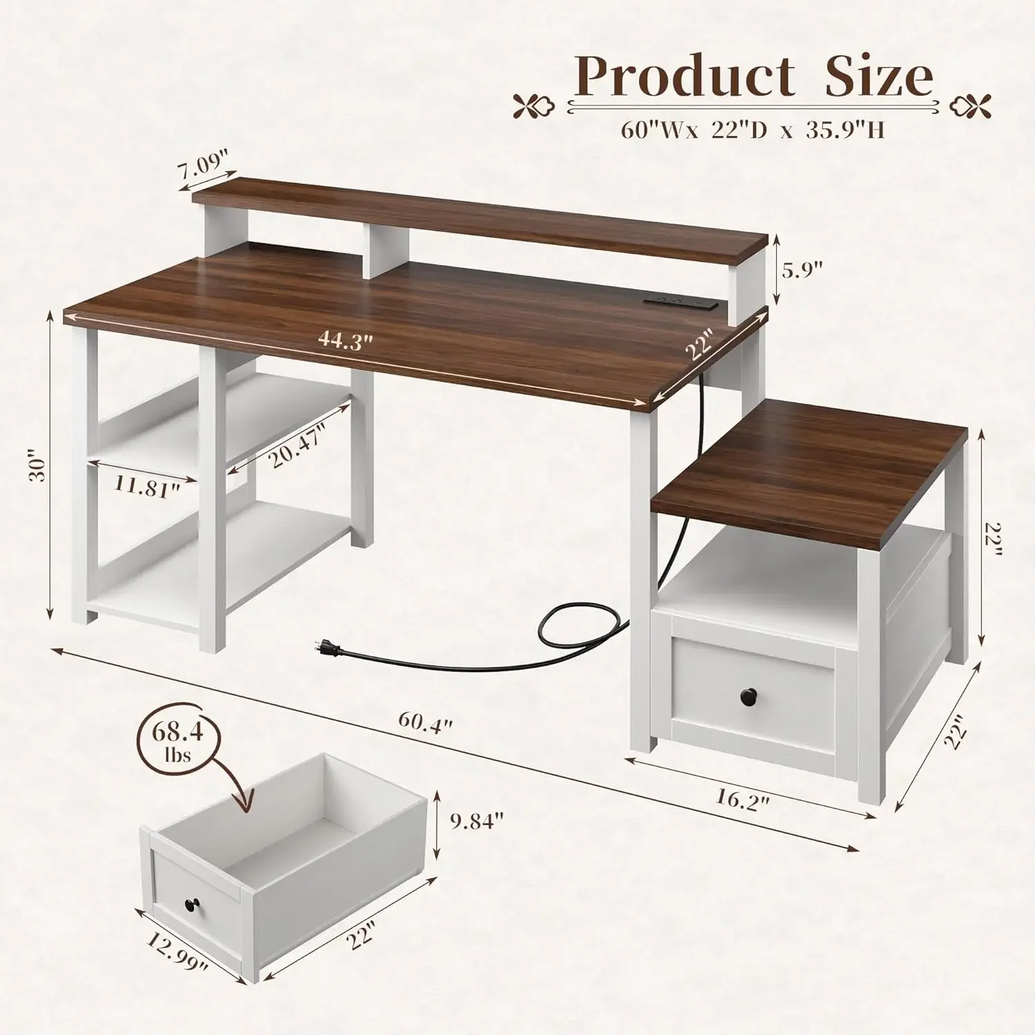 Scrivania da Gaming Bianca con - Home Office Work Table recensione e prezzo